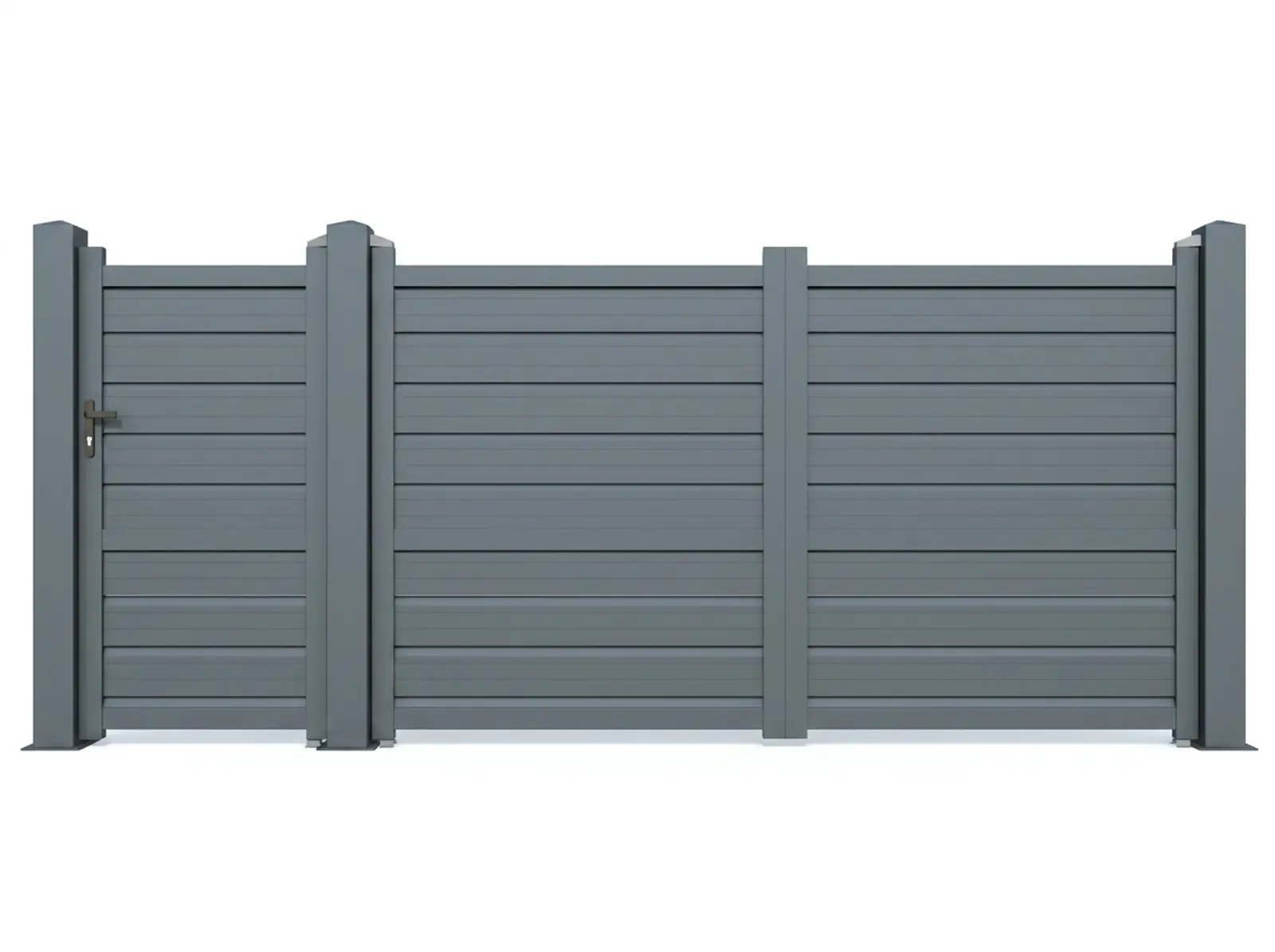 Set porti metalice din aluminiu, model 420, gri antracit, cu accesorii (de)